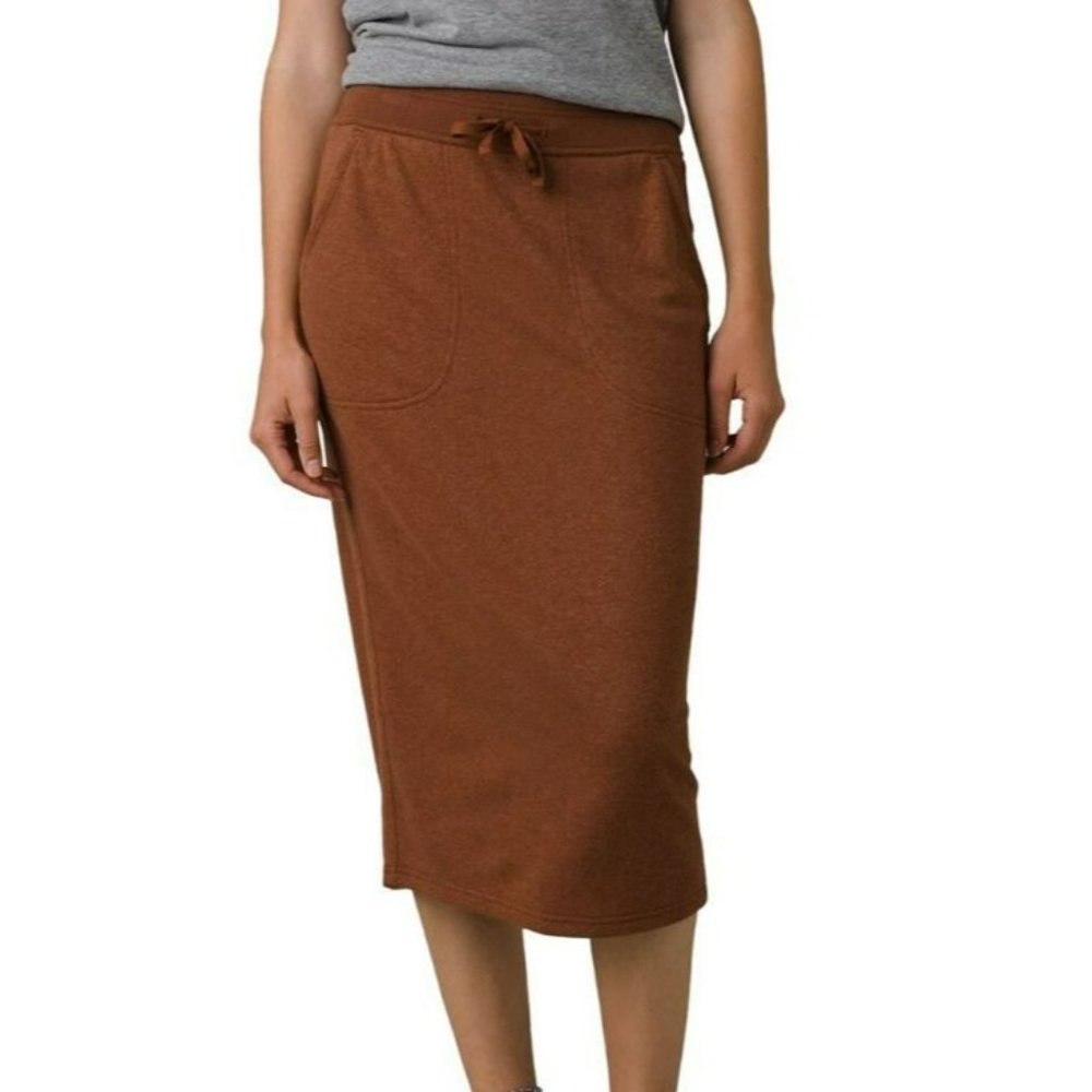 Prana Brown Pencil Skirt